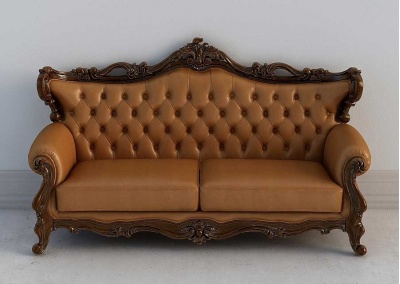 Solid wood sectional sofa  