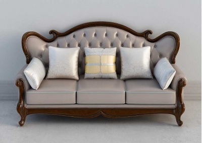 Solid wood sectional sofa  