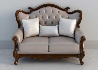 Solid wood sectional sofa  