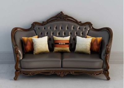 Solid wood sectional sofa  