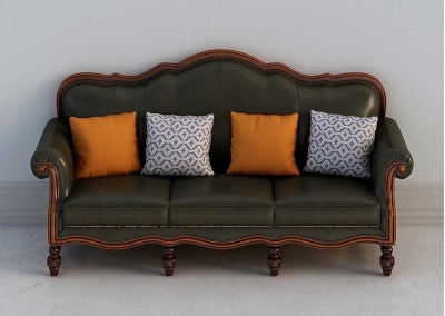 Solid wood sectional sofa  