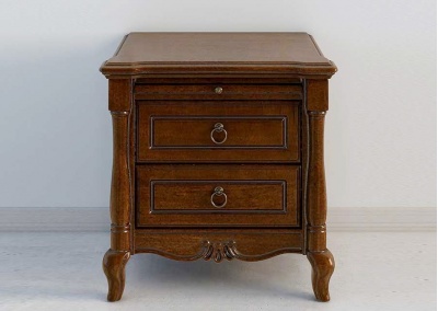 Drawer Solid Wood Nightstand