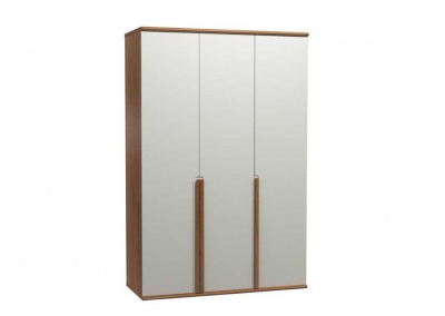 Solid wood three-door wardrobe