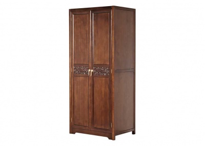 Sandalwood two-door wardrobe