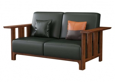 solid wood love seat