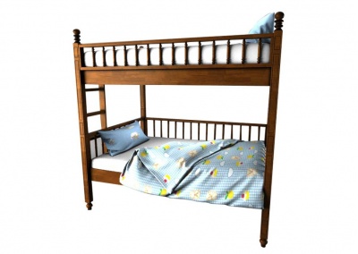 Full Over Full Solid Wood Standard Bunk Bed