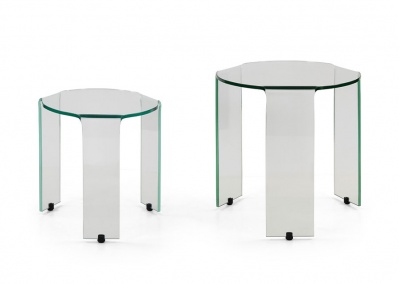 Glass Top End Table