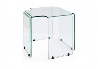 Glass Top End Table