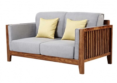 solid wood love seat