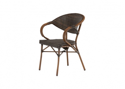 Rattan Weave  Out Dining Chair 