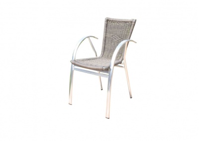 Rattan Weave  Out Dining Chair 