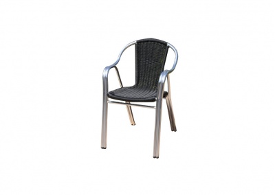 Rattan Weave  Out Dining Chair 