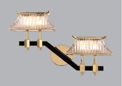 2-light Chinese wall lamp