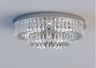 LED Crystal Flush Mount Ceiling Light