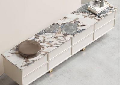 Marble TV stand