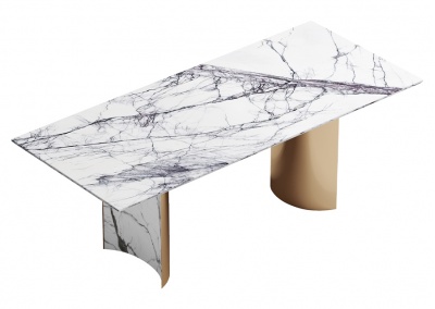 Natural stone dining table