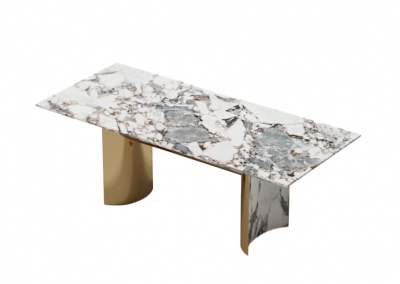 Natural stone dining table