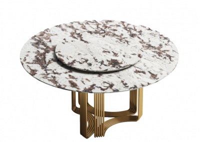 Natural stone dining table