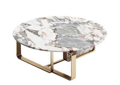 Marble round coffee table