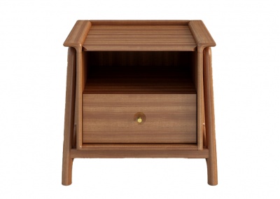 Drawer Solid Wood Nightstand