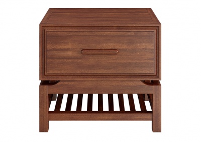 Drawer Solid Wood Nightstand