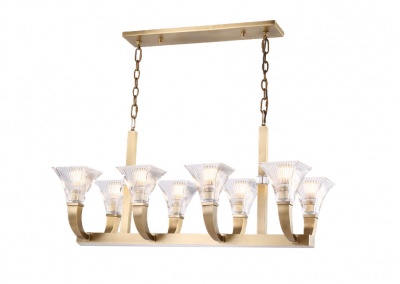 8-Light Linear Chandelier 