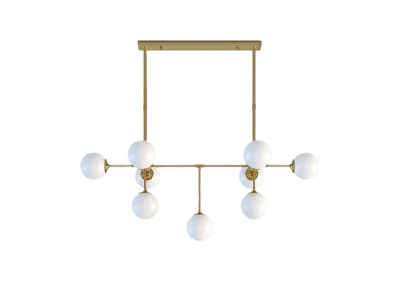 9-Light Linear Chandelier 