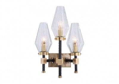 Glass 3-light Sconces