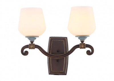 Glass 2-light Sconces