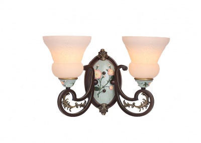 Glass 2-light Sconces