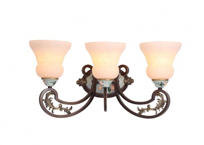 Glass 3-light Sconces