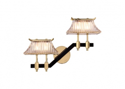 2-light Chinese wall lamp