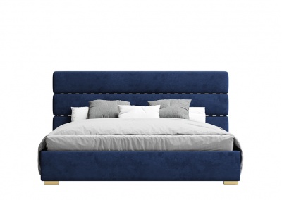 Fabric platform bed