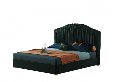 Fabric platform bed