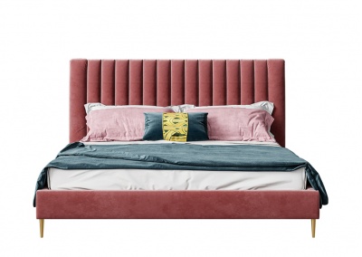 Fabric platform bed