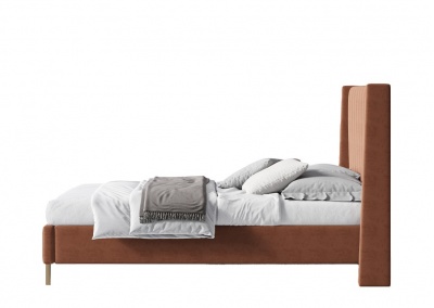 Fabric platform bed