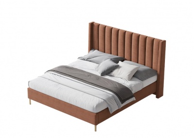 Fabric platform bed