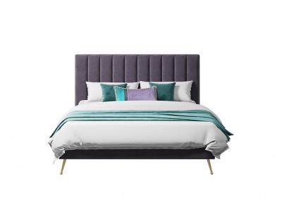 Fabric platform bed