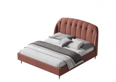 Fabric platform bed