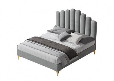 Fabric platform bed