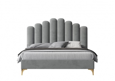 Fabric platform bed