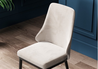 Velvet dining chair