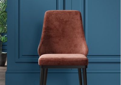 Velvet dining chair