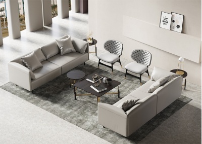 Modern simulation leather sofa