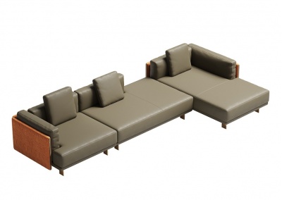 Genuine Leather Sectional Sofa