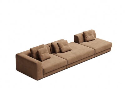 Fabric combination sofa