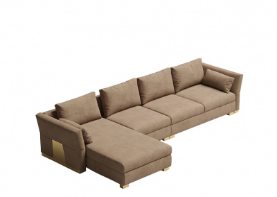 Fabric corner sofa