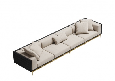 Fabric multi-seat sofa