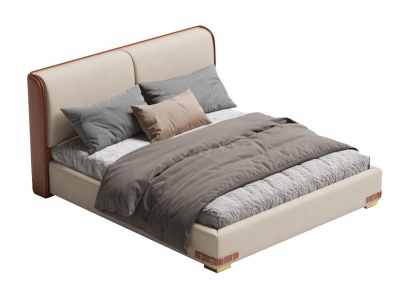 Fabric platform bed