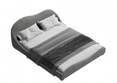 Fabric platform bed